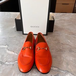 Women's Orange Flat Jordaan Loafers